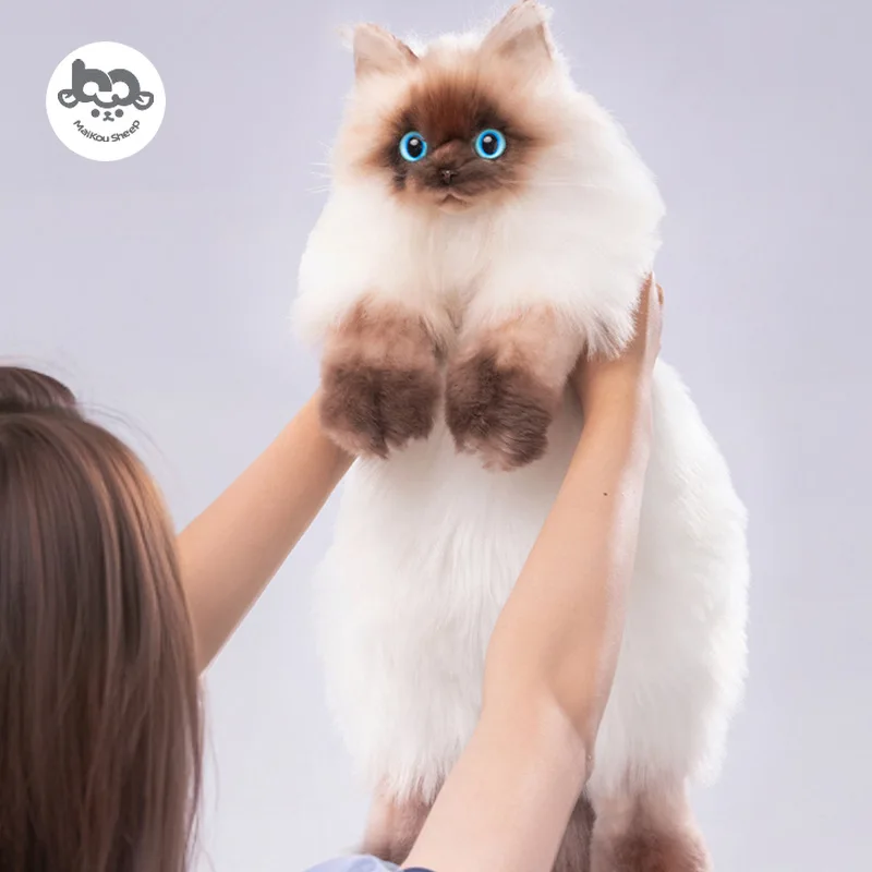 Backpack Simulation Siamese Cat Bag Backpack Girls backpack Doll Plush Friend Girlfriend Surprise Warm Winter Gift