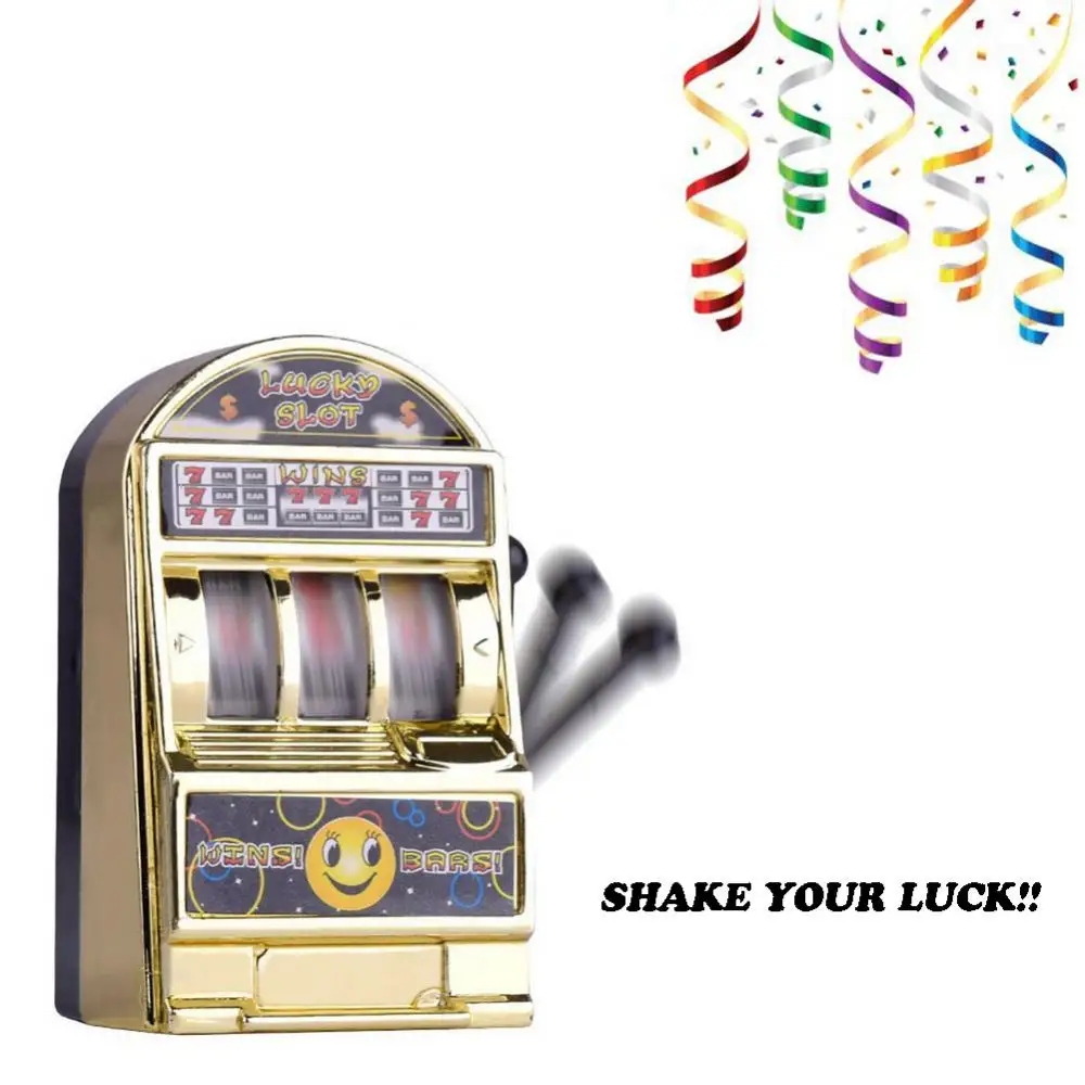 1~10PCS Lottery Machine Gold Funny Fortunate Lucky Creative Birthday Gift Jackpot Game Machine Silver Portable Children Toys