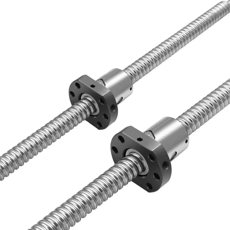 

Шариковый винт с фланцем 1204, одинарная шариковая гайка SFU1204 C5, обработанный на концах, настраиваемый, любой размер, для ЧПУ и 3D-принтеров