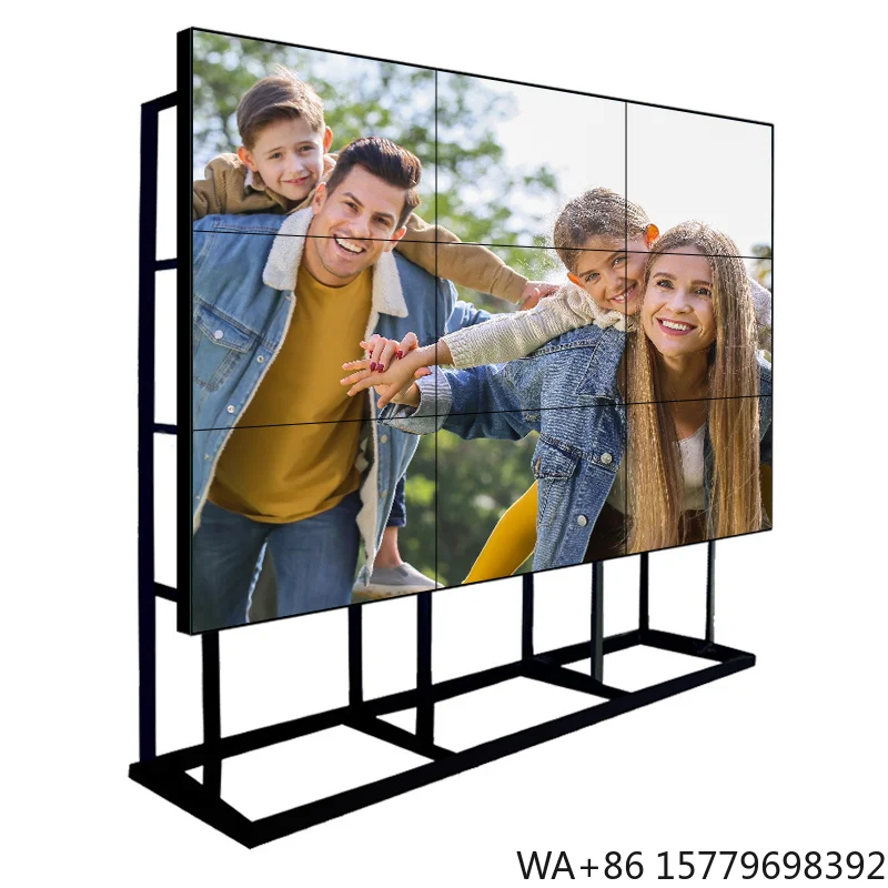 

46/49/55 Inch 4K Display 2x2/3x3/4x4 Free Combined Wall 1.8mm/3.5mm Seamless LED Backlight LCD Video Wall
