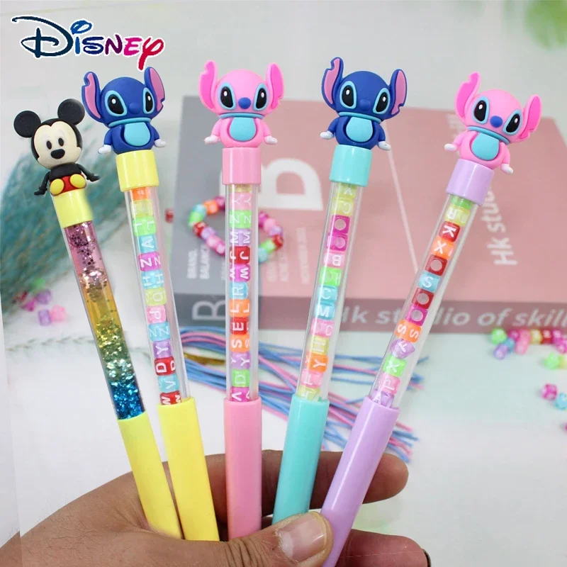 Disney Anime Figure Stitch Gel Pen Creative Kawaii Student Incentive Supplies Writing Tools School Supplies Christmas Gift