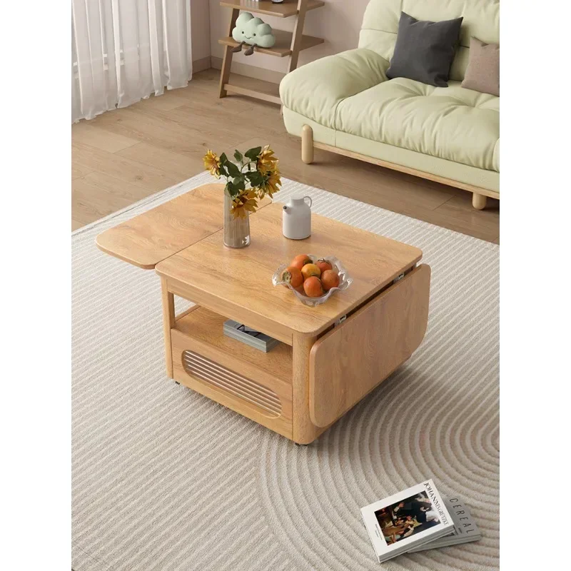 

Hot SalesHot SalesMultifunctional Coffee Table Folding Dining Table Integrated Simple Movable Side Few Small Apartment Solid Woo