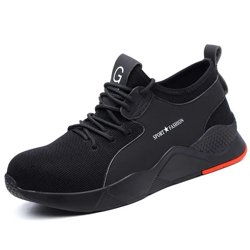 Ultra Lightweight Fly Woven Steel Toe Safety Shoes for Men Women Anti Puncture Wear Resistant Durable Breathable Work Protective