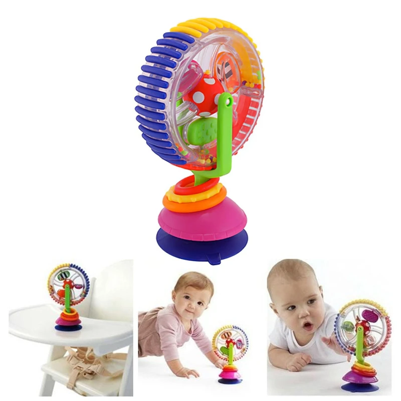 7 ''ventosa sedia da pranzo giocattolo plastica ABS per ruota del cielo sonaglio giocattolo interattivo genitore-figlio forte fisso Baby Favo