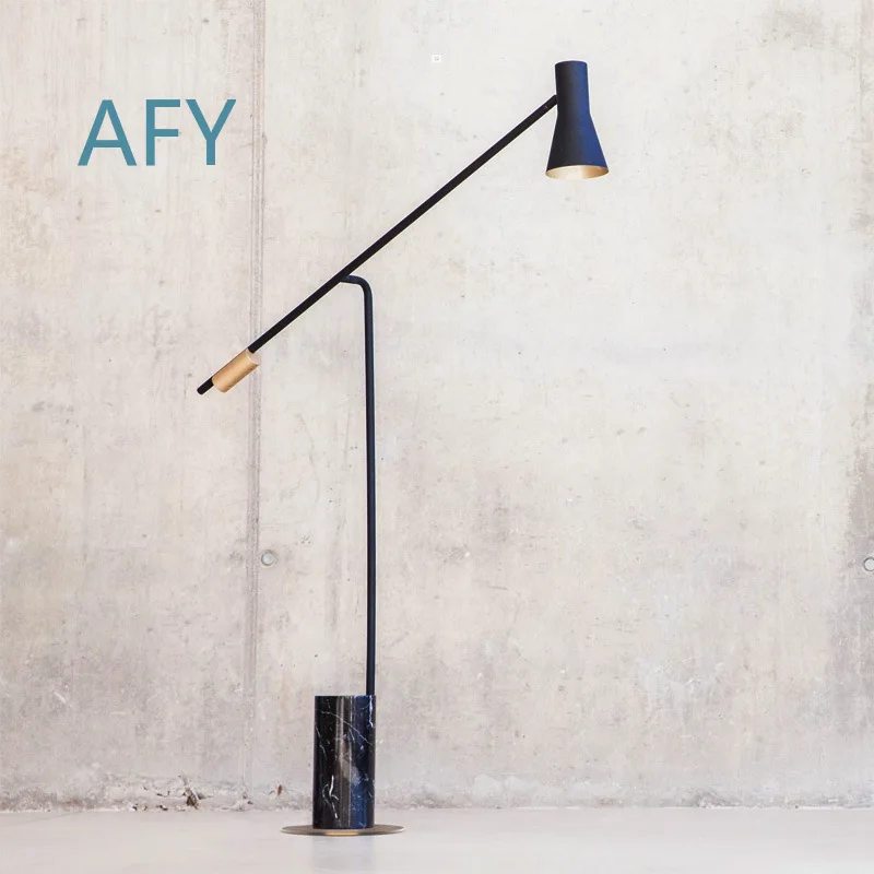 Nordic Art Creative Personality Modern Simple Double Head Floor Lamp for Bedroom Living Room Sofa Model Room Vertical Table