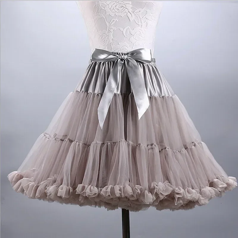 Mini Jupon en Tulle Bouffant pour Femme, Sous-Jupe Vintage, Tutu Rockabilly, pour Patients de Mariage, Nouvelle Collection