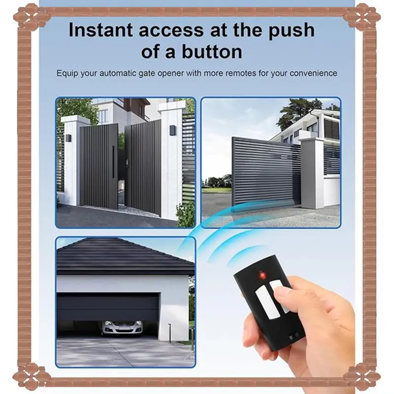 24-Hour Delivery Garage Door Remote Control For TO.GO 2WV Garage Door Opener 433.92Mhz Rolling Code Handheld Transmitter