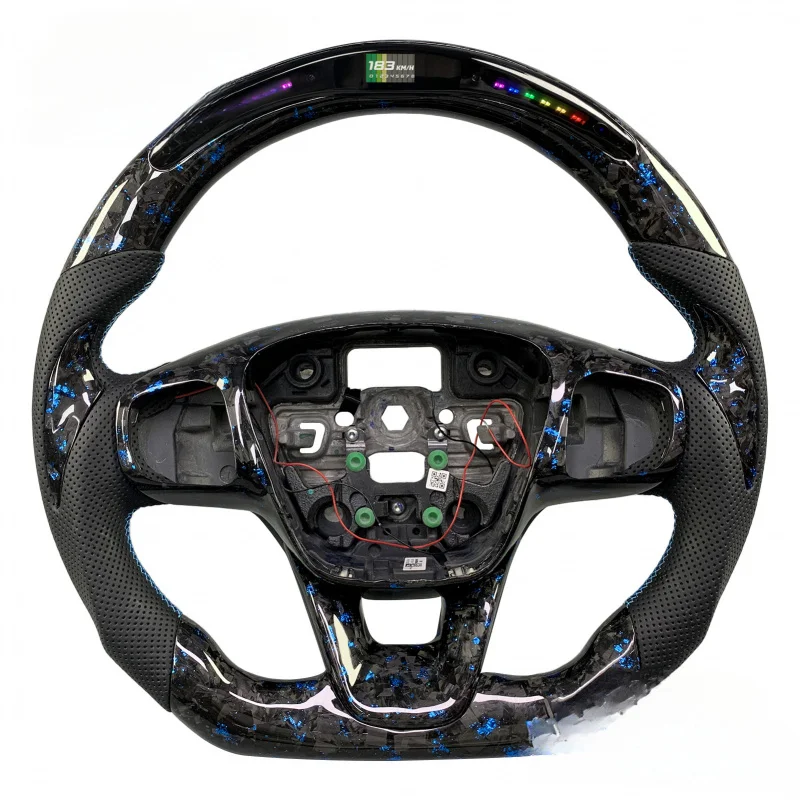 

Для Ford Focus MK4/Fiesta Active/ST Hatchback 2020-2025 изготовленный на заказ руль из кованого углеродного волокна со светодиодной подсветкой и подогревом