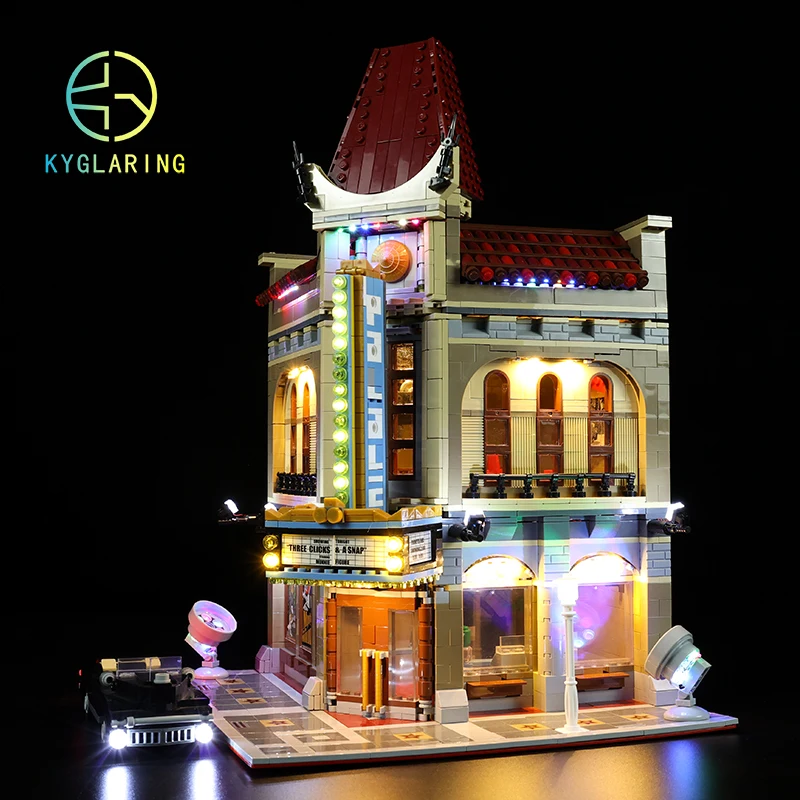 Kyglaring Led Lighting Set DIY Toys For Creator 10232 Palace Cinema Building Blocks