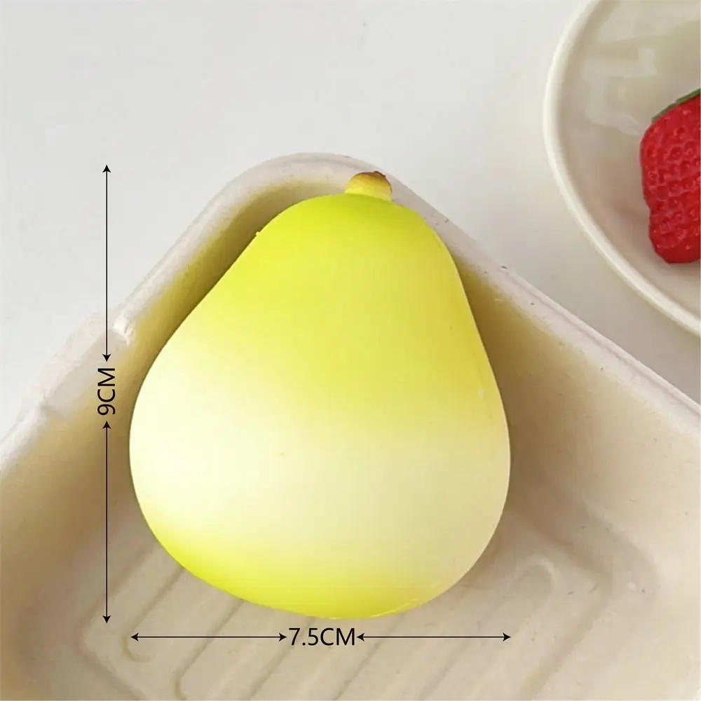 Soft Simulated Fruit Fruit Squeeze Toy Cheese Food Cartoon Fidget Toy TPR Rabbit Fruit Pinch Toy Funny