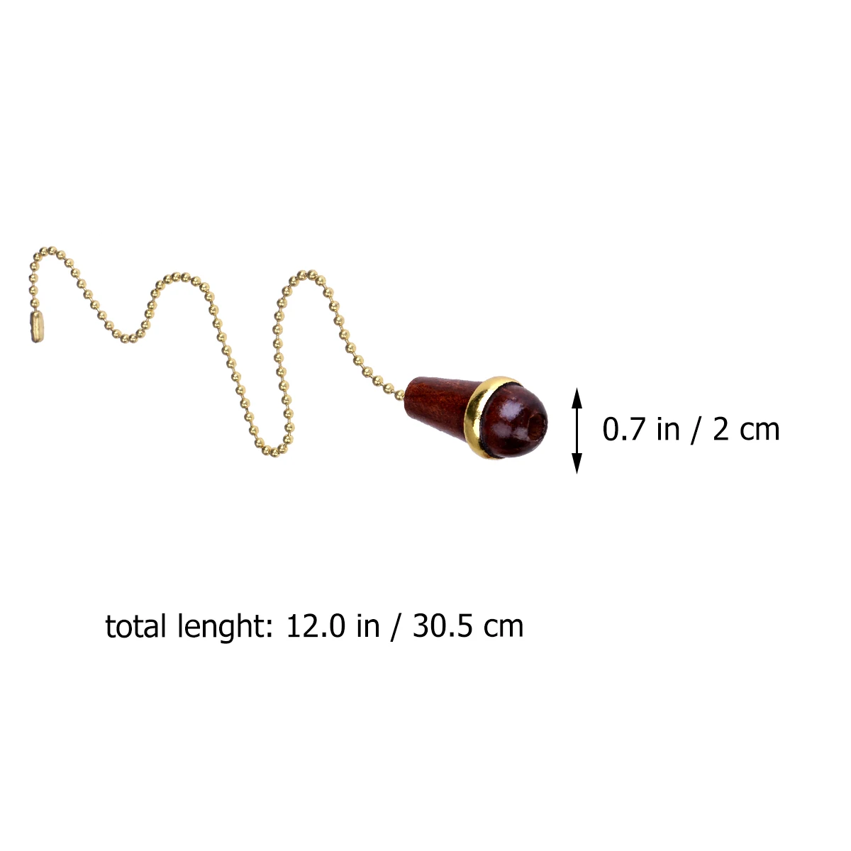 

2PCS Retro Chandelier Hanging Chain Walnut Vintage Wooden Pedant Lamp Ornament Ceiling Pull Chains Home Party Wedding