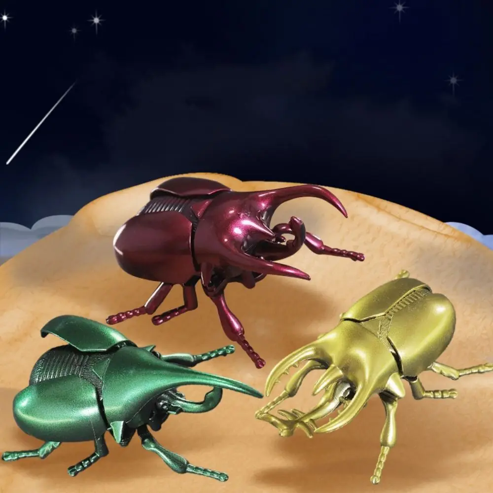 

Clockwork Toys Wind-Up Beetle Toy Realistic Wild Insect Simulated Beetle Insect Model Trick Props Science