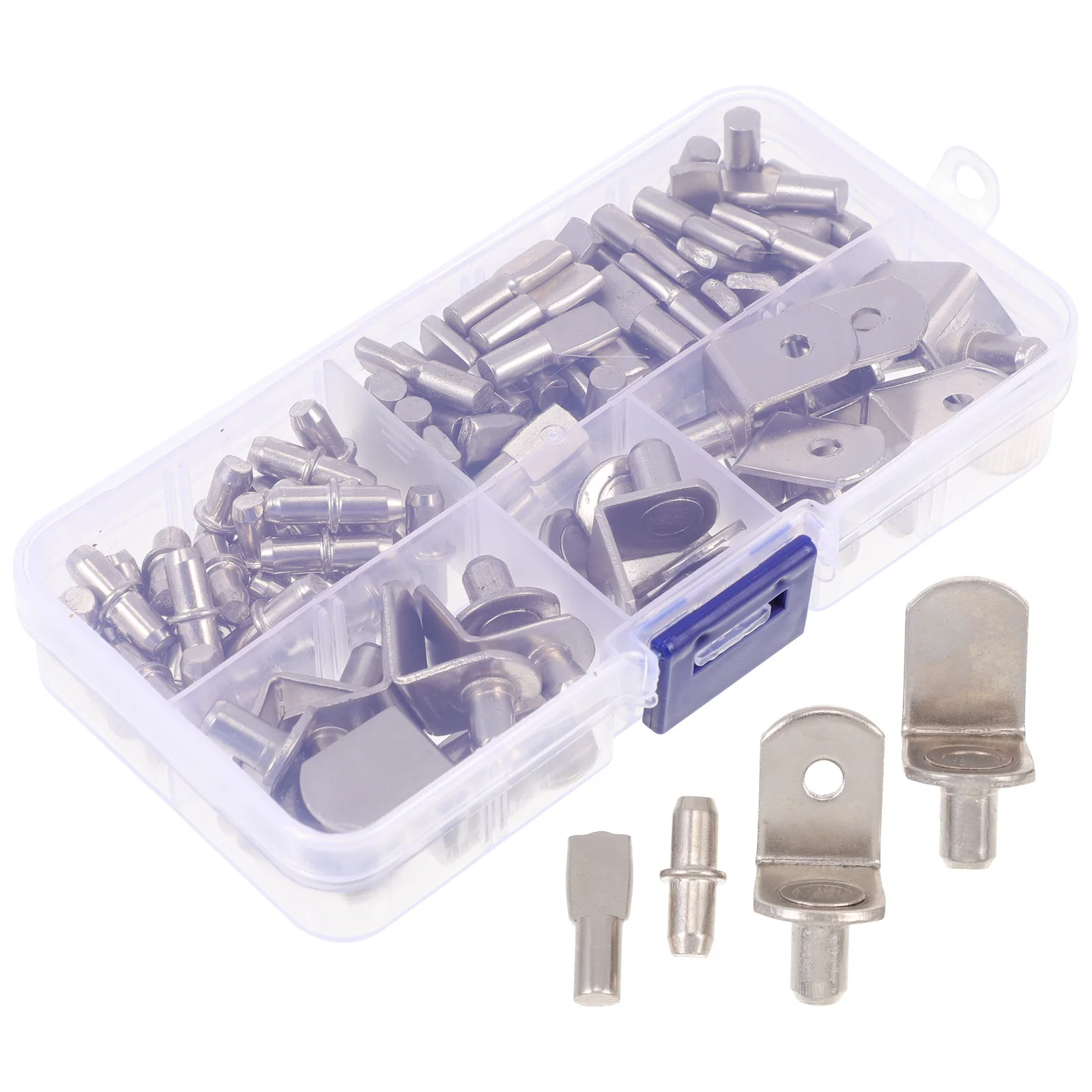 113 قطعة مقاطع الرف خزانة النيكل مطلي الحديد الرف أوتاد دعم دائم لخزائن الكتب خزائن خزانة دعم #4