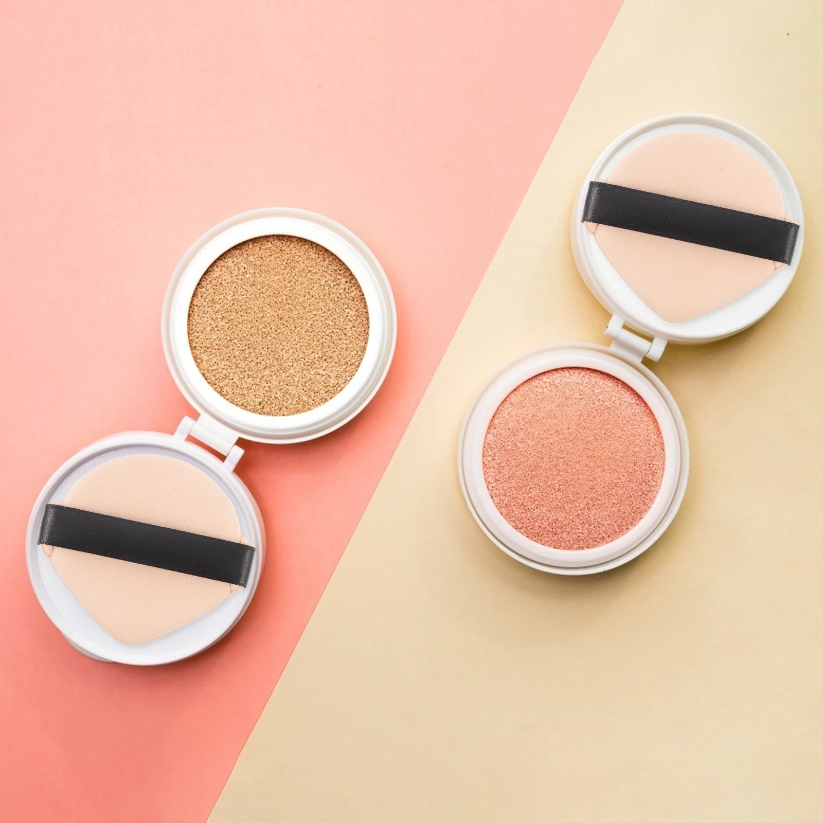 

7Pcs Double-Sided Powder Quick Foundation Application Wet Dry Use Makeup Sponge Facial Loose