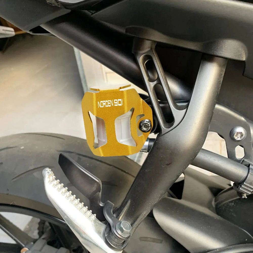 

For Husqvarna Norden 901 Norden901 2022~2025 Modified Rear Brake Fluid Reservoir Guard Cover Cap Protector Motorcycle 2024 2023