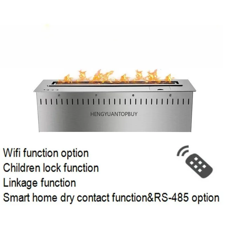 24 Inch Intelligent  Remote Controlled Bio Ethanol Electric Fireplace Heaters view 2
