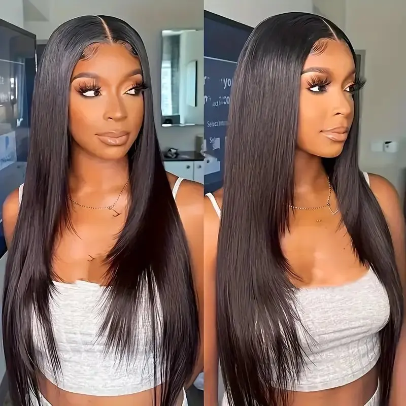 Rosabeauty 30 40 Inch 13x6 Human Hair 13X4 Frontal 5X5 Glueless Ready to Wear Wigs 250% For Women Straight Lace Front Wig