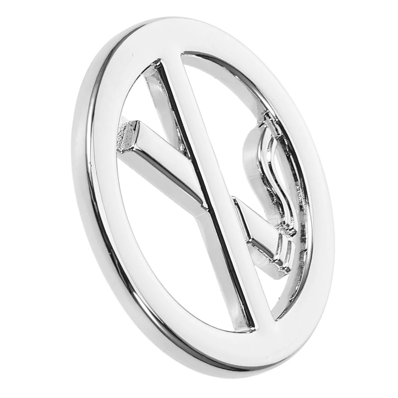 

No Smoking Metal Sticker 3D Robust Warning Sign for Automobiles Suvs Rvs No Smoking Sign for Car Interior Self Adhesive Metal