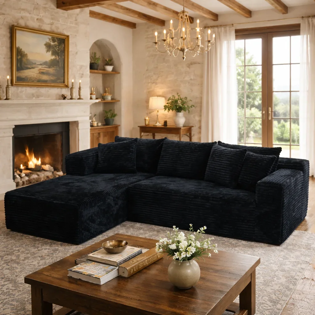 #Forros Para Sofa Em Atunus Nordic Luxury l Shape European Style 7 Seater Recliner Sectional Elderly Friendly Velvet Sofa Set