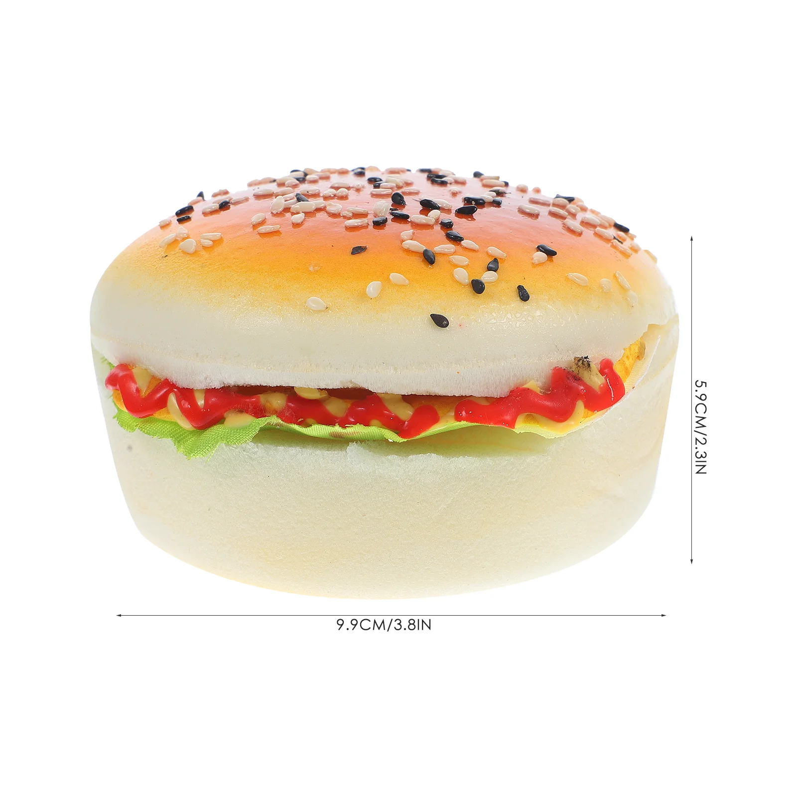 Burger Toy Simulated Hamburger Model Pretend Restaurant Playset Fake Food Models