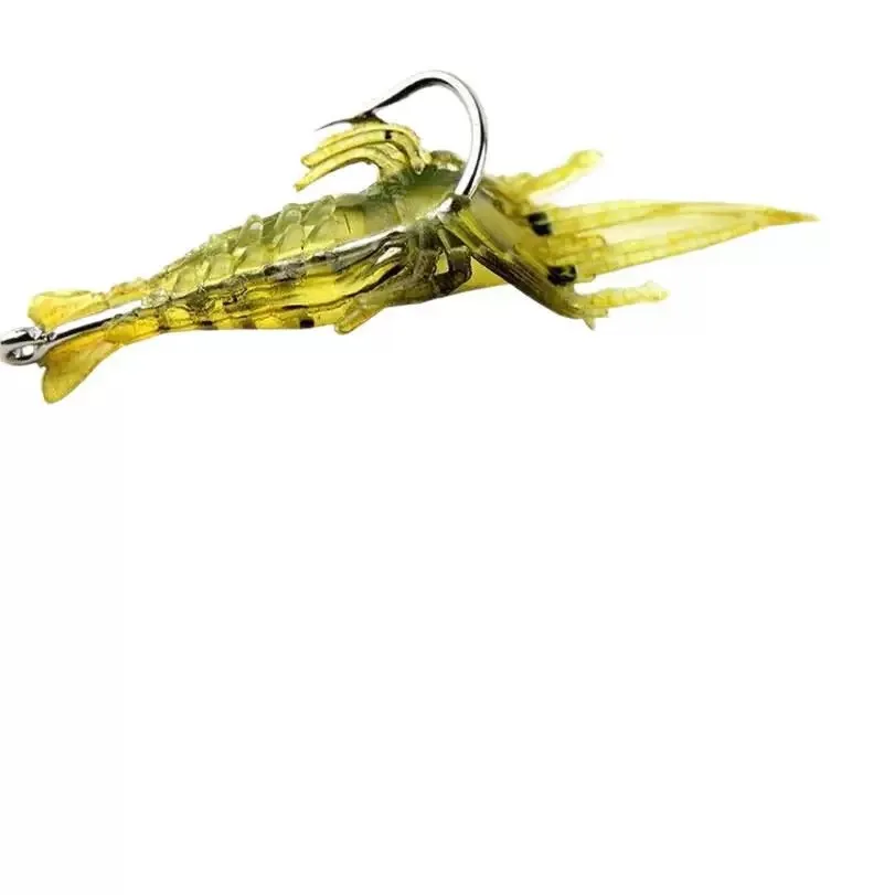 10/20/40pcs Goture Shrimp Lures Soft Shrimp Fishing Lures For Freshwater Saltwater Luminous Shrimp Bait Set With Sharp Hook Bead