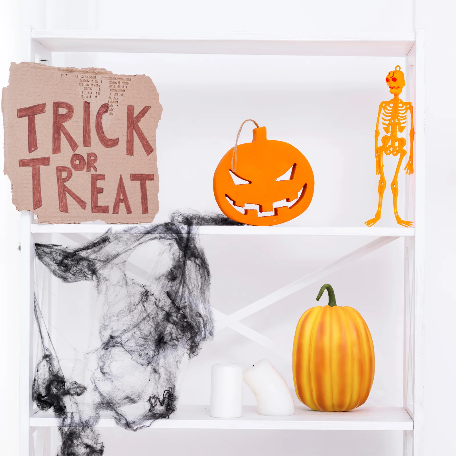 

Halloween Resin Pumpkin Decoration Orange Desktop Decor Room Ornament for Home Party Gift Halloween Decoration