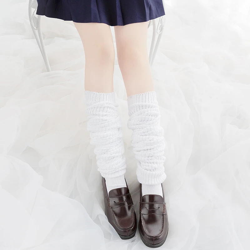 

Japan JK Uniform Loose Socks Kawaii Lolita Slouch Socks Boots Stockings High School Girls Leg Warmers Anime Cosplay Socks