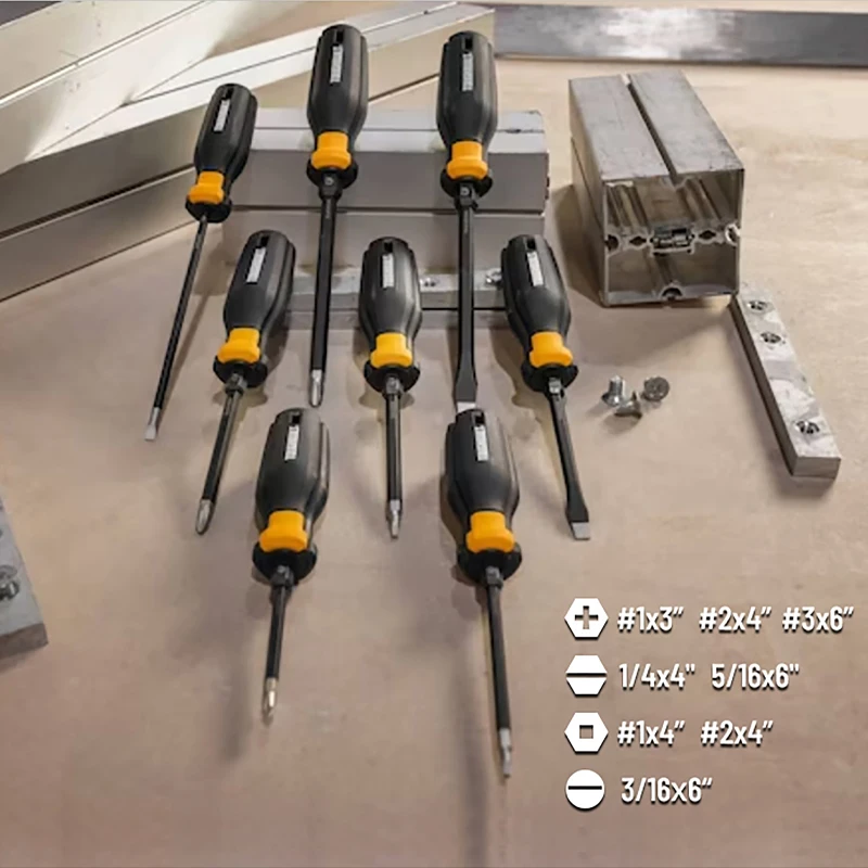 toughbuilt-ensemble-de-8-tournevis-magnetiques-a-couple-eleve-kit-d'outils-manuels-multifonctionnels-outils-d'entretien-tb-h5s8-a