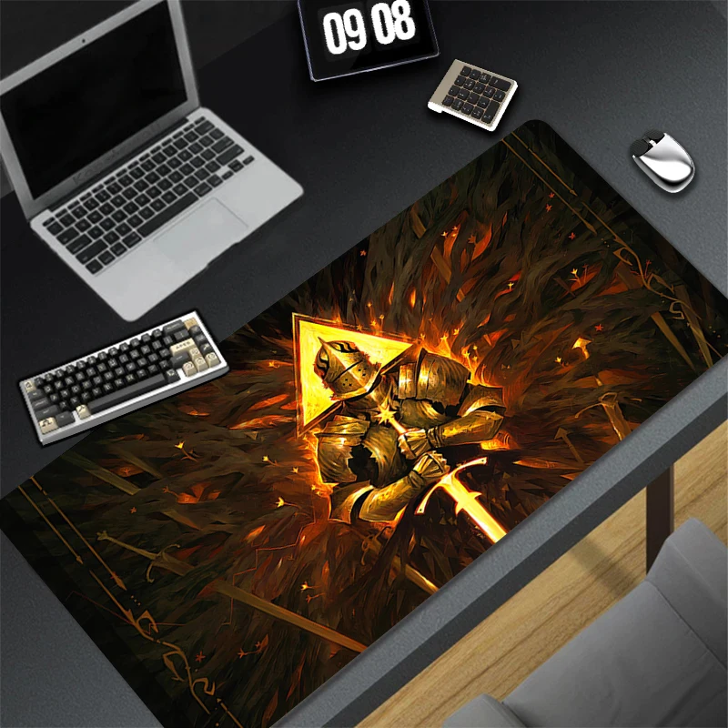 Mouse Pad Knight Cool Anime Keyboard Pad Laptop HD Print Desktop Mouse Mat PC Gaming Accessories Mousepad 900x400 Table Play Mat