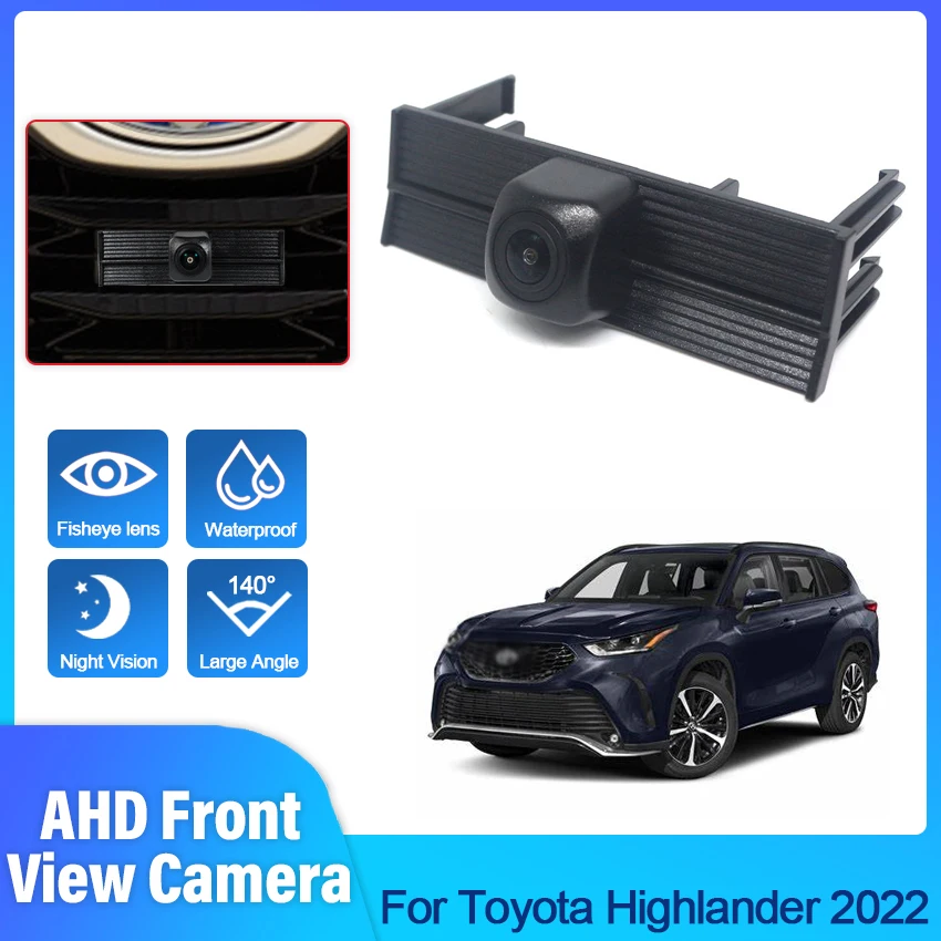 

Car Front View Camera Waterproof High Definition CCD Parking Assist Camera HD Night Vision Fit For Toyota Highlander 2022