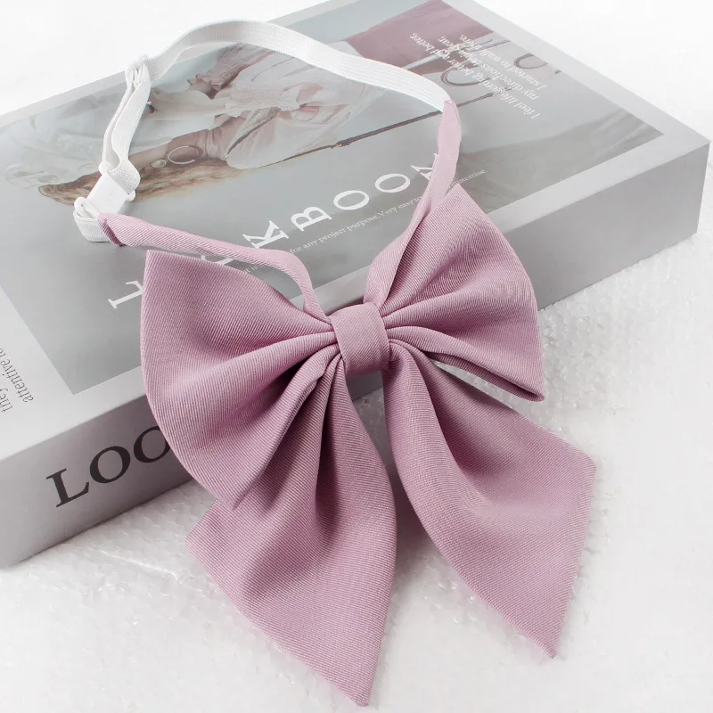 2024 Mode JK Fliege weiblich rot schwarz großen Bowknot Mädchen Student Abschluss Bachelor Kleidung Accessoires Frauen Kragen Krawatte