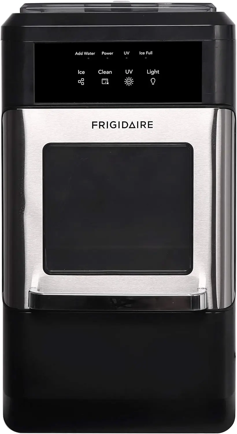 Frigidaire EFIC235-AMZ macchina per il ghiaccio masticabile croccante da appoggio, 44 libbre al giorno, funzione autopulente