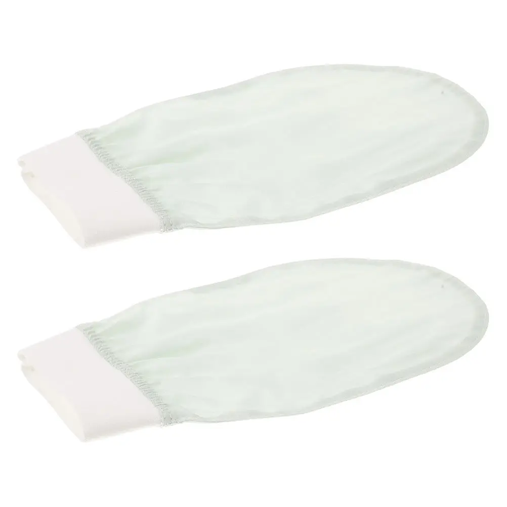 

Набор из 2 роскошных шелковых отшелушивающих перчаток-мочалок для тела с двойной стороной для эффекта спа-процедур, удобный для путешествий, аксессуар для обновления кожи