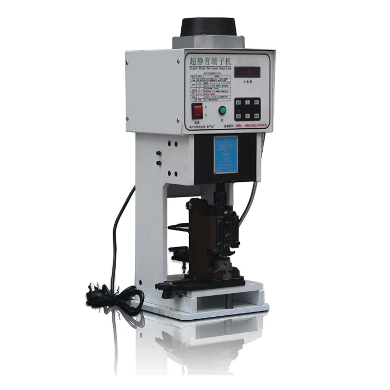 High Speed Terminal Crimping Machine 2.0T For Big/Cold Pressed Terminals Automatic Wire Crimper Tools with 3 Type Molds Optional