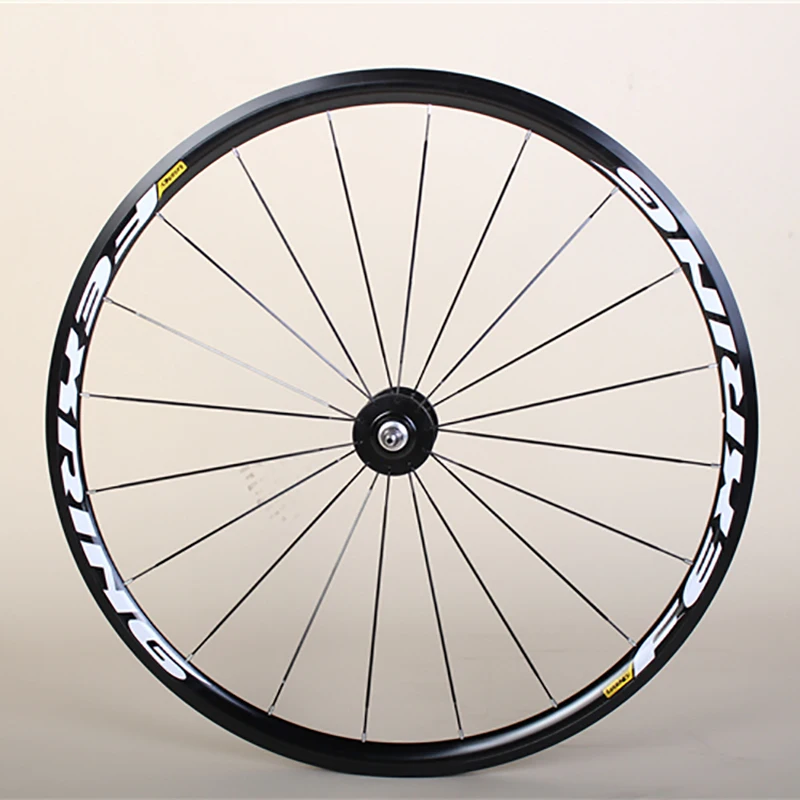 Fixed Gear Bike Wheels 20-24 Holes Flat Spokes Fixie Single Speed Bicycle Wheelset Aluminum Alloy Cycling Parts