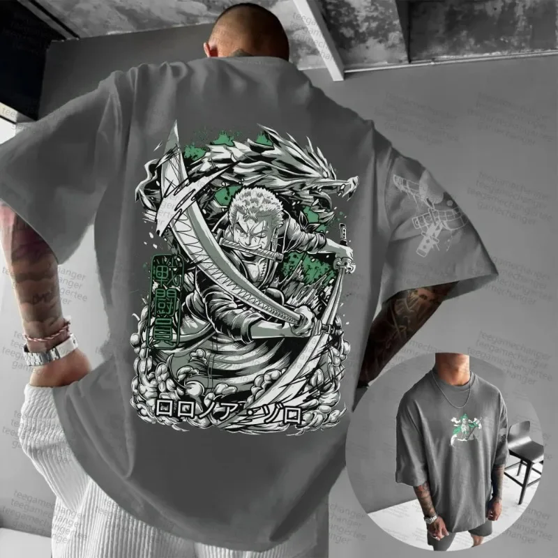 Kaos Grafis Resmi One Piece 2025, Item Trendi Terlaris, Model Longgar Unisex, Bahan Katun, Desain Anime Retro, Merchandise Bajak Laut Topi Jerami