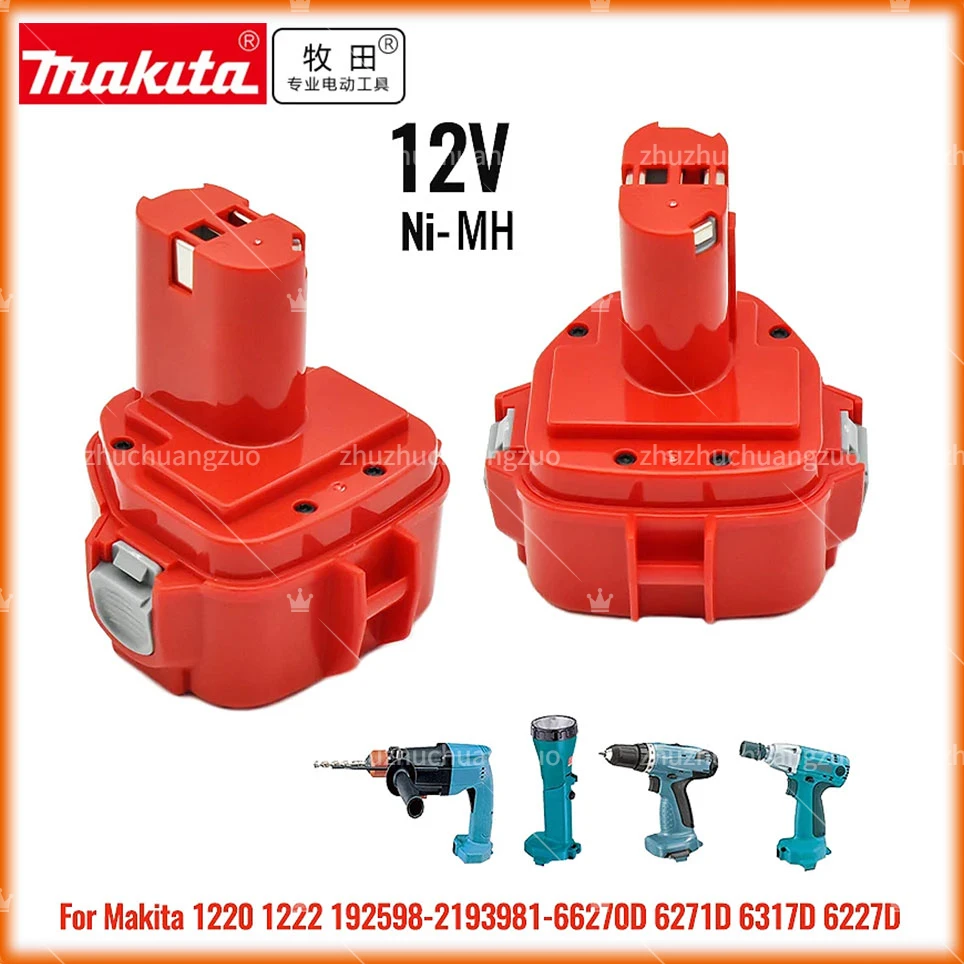 

12V makita PA12 3000mAh Ni-CD Rechargeable Batteries Replacement Battery 12V Power Tools Bateria 1220 1222 1235 1233S 6271D