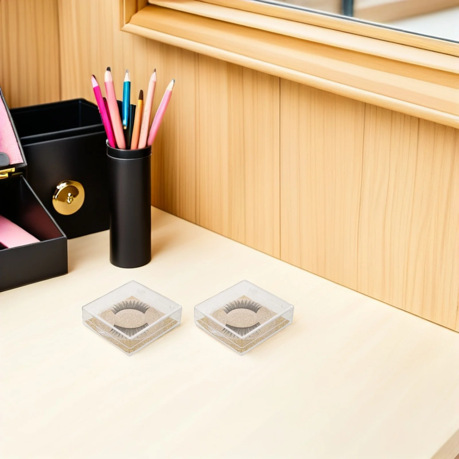 

10Pcs Lash Extension Organizer with Lid Easy Access Portable Case for Daily and Travel Needs Eyelash Box Lash Cluster Box