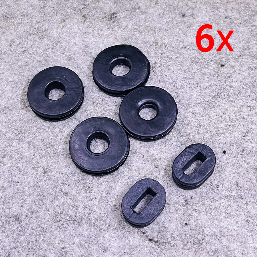 1 Set Motorcycle Plastic Side Cover Rubber Seal Motorbike Grommet Pads For Suzuki GN125 GS125 EN125 GN250 GN400 GS550 GT750 RV90