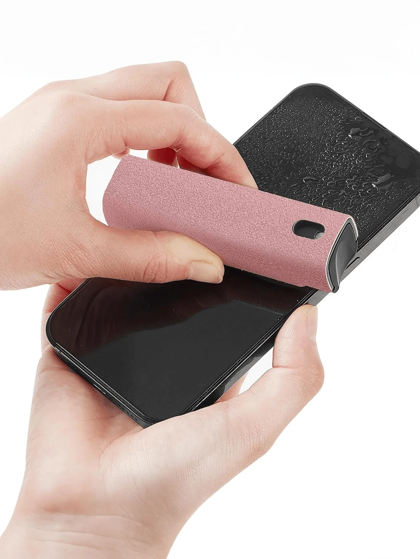 1-Piece 2-in-1 Portable Screen Cleaning Kit, Screen Cleaning Brush with Spray Bottle, Suitable for Cleaning Electronic Devices Such as Smartphones, Tablets, Laptops, Monitors, Televisions, Cameras, and Car Displays, Does Not Include Liquid