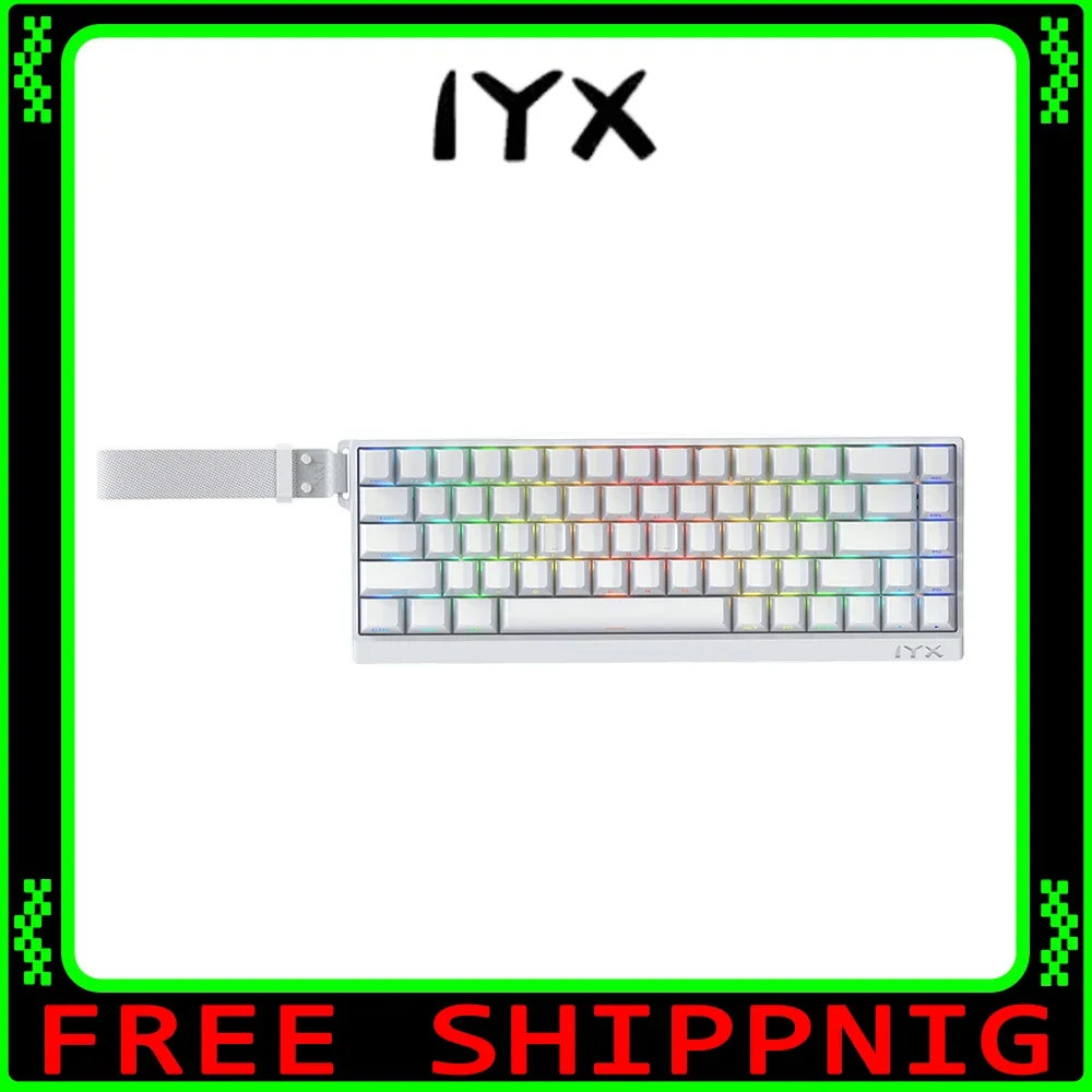 Iyx MU68Pro Ultra Magnetic Switch Keyboard Wired 8k Aluminium Alloy Customed Rt0.01mm Mechanical Keyboard Pc Accessories Gifts