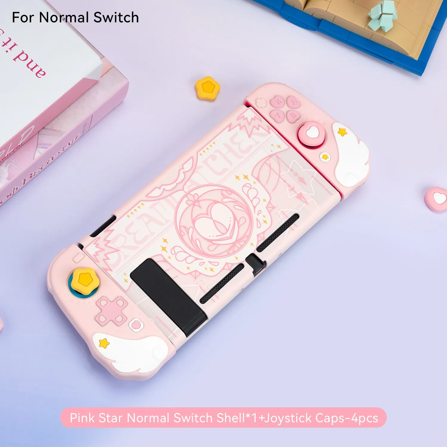 Geekshare Star Wing Serie Roze Beschermhoes Opbergtas Draagtas Grote Muismat Voor Nintendo Switch Oled Joy Con Cadeau