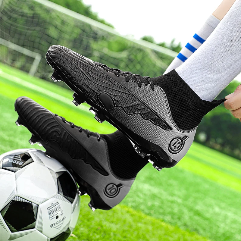 Men's Football Shoes FG/TF Soccer  Boots Youth  Indoor Cleats Grass Sneakers Boys Outdoor Athletic Training Sports Soccer Shoes