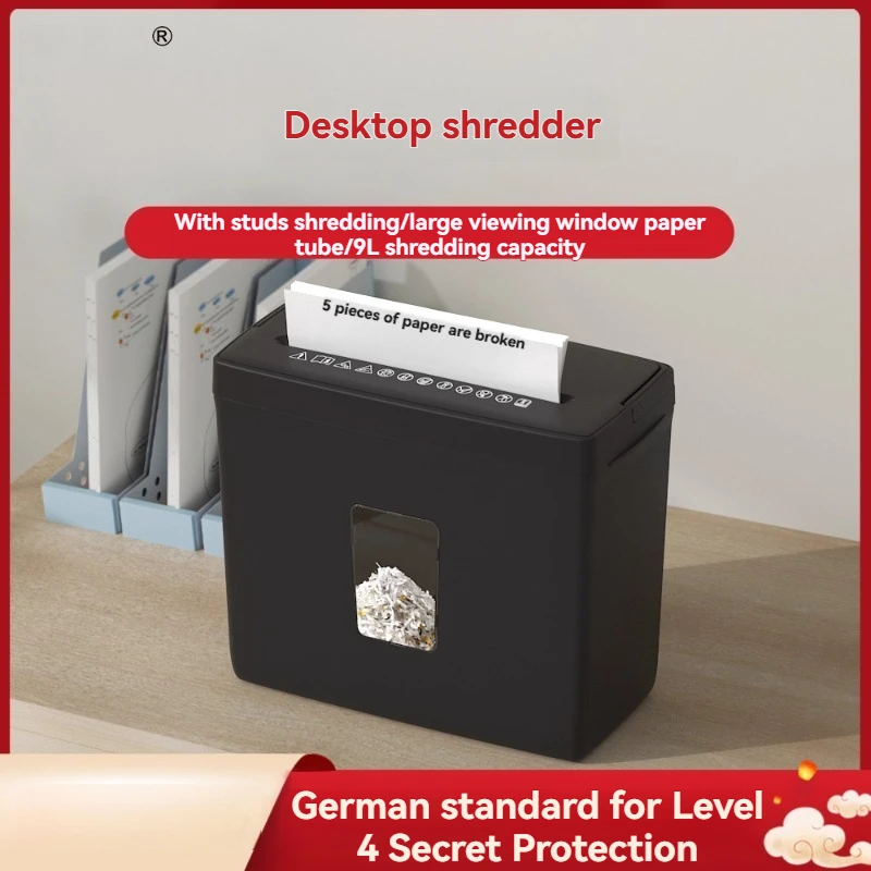 

C503P 4Level Confidential Electric Shredder, Small Household Photo Office Paper File Automatic Shredder