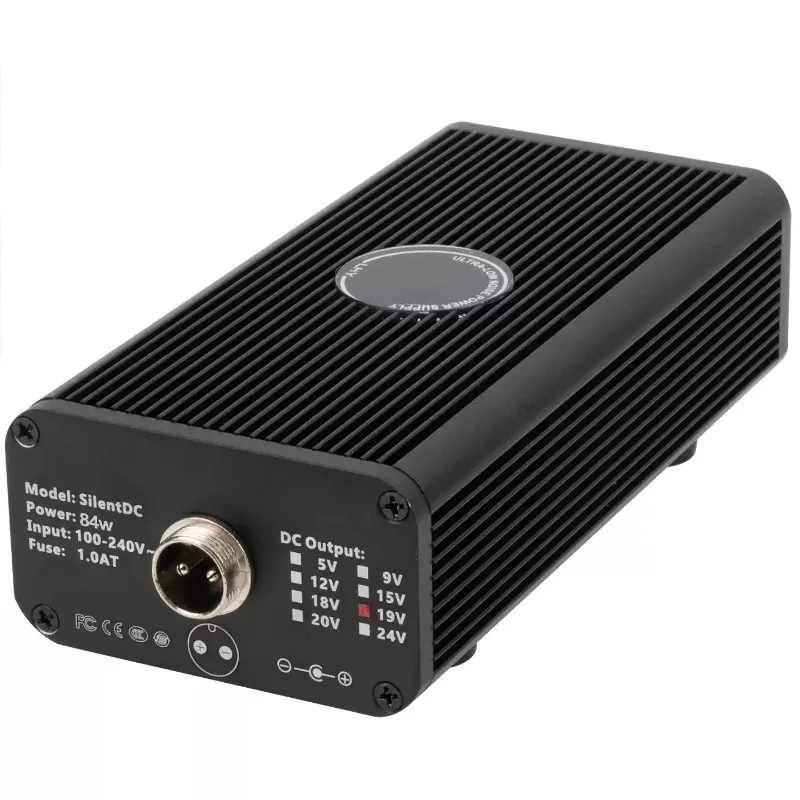 SilentDC Hi‑Fi Ultra‑Low Noise DC Power Adapter, 5V 12V 15V 19V 20V Dynamic Audio Power Supply