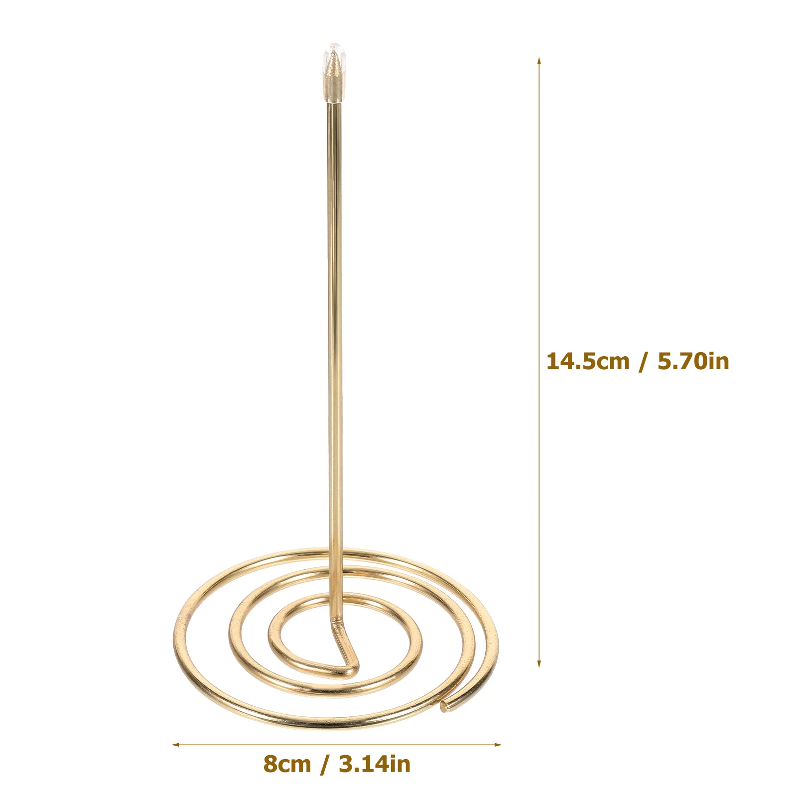 2 Pcs Invoice Fork Restaurant Gold Menu Receipt Needle Folder Metal Holder Bill Accessory Summons Golden Office