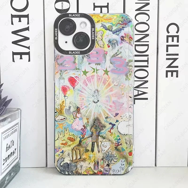 Phone Case for  iPhone16 15 14  13 12 11 Pro Max X XR XS 8 7 6  Plus Bladee 333 Drain Gang IceDancer Eversince Ticket soft cover