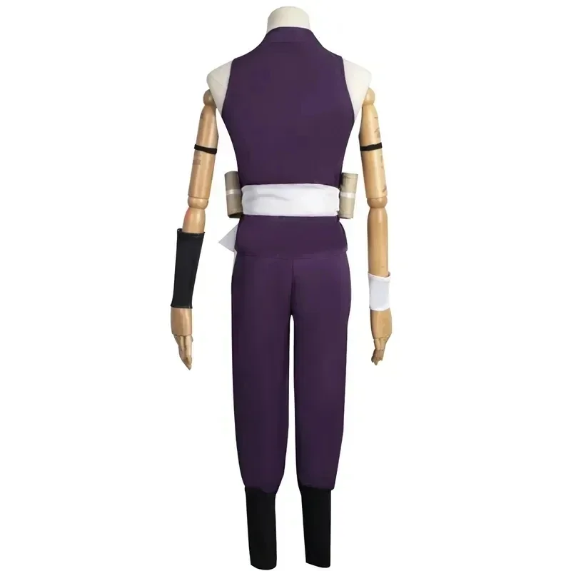 Anime Jigokuraku Yuzuriha Cosplay Costume Wig Kunoichi Outfit Hell's Paradise Fox Sumire Purple Uniform Halloween Party Women