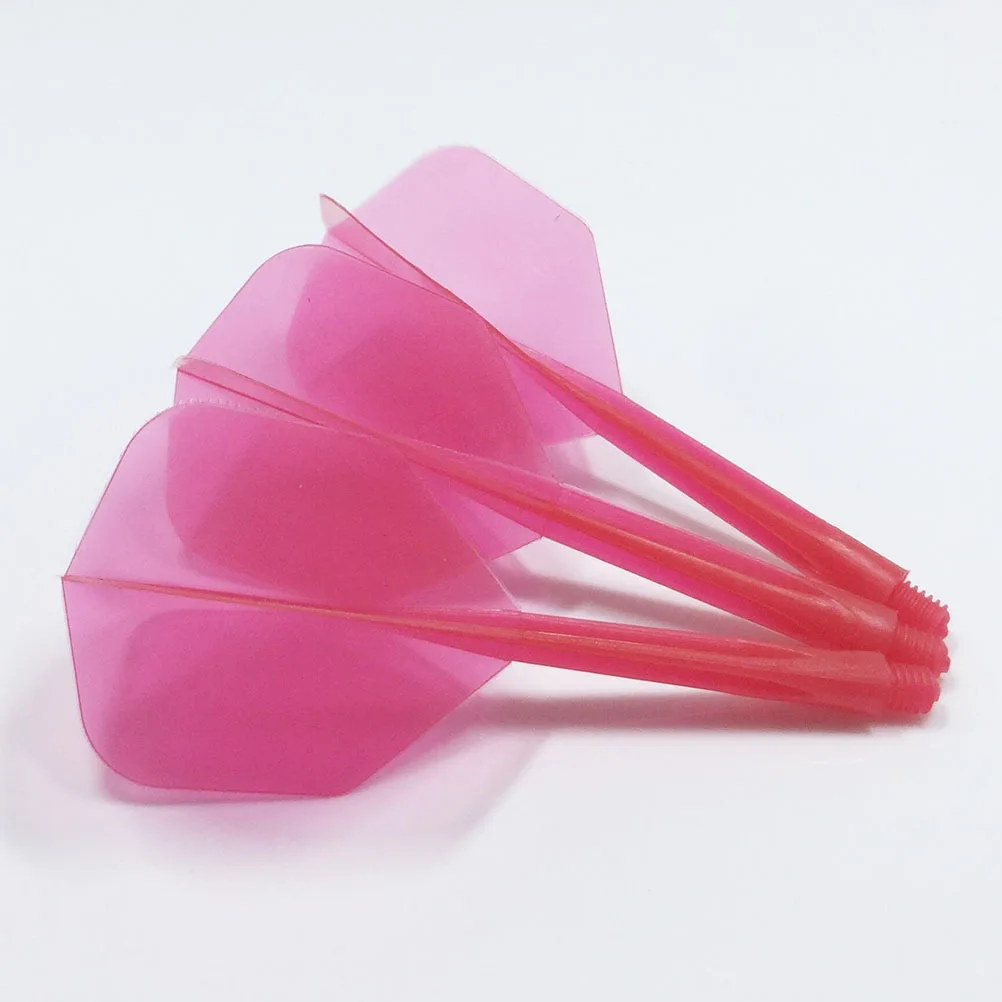 

6Pcs Flight Dart Tail Wings Plastic Transparent Fine Thread for Indoor Outdoor Sports Colorful Accessories Set