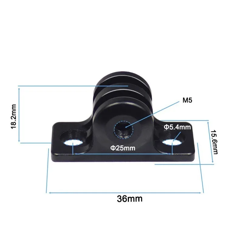 Suitable for GoproP145 Low Angle Flat Bottomed Universal Socket, Flat Fixed Base, 10pcs